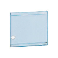 Дверь для навесного щитка Nedbox 8M, прозрачный синий пластик