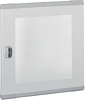 Дверь для щита XL3 160 на 6 рядов, плоская, прозрачное стекло