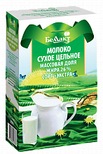 Молоко сухое цельное сорт "Экстра" 26%,400гр