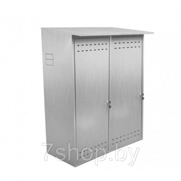 Шкаф для двух газовых баллонов ComfortProm оцинкованный, серый - фото 1 - id-p164493095