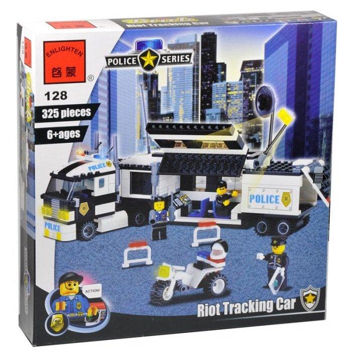 Конструктор Brick Enlighten 128 Полицейский фургон, 325 деталей