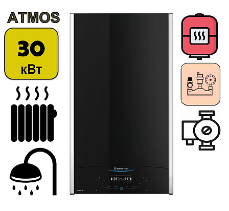 Атмосферный газовый котел Ariston ALTEAS X 30 СF NG (двухконтурный), фото 2