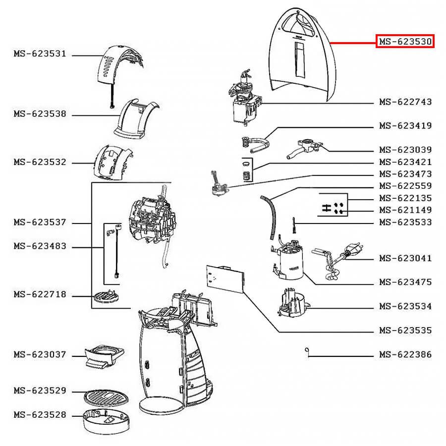 Резервуар для воды Кофеварки Krups Dolce Gusto KP160 MS-623530 - фото 2 - id-p158478077