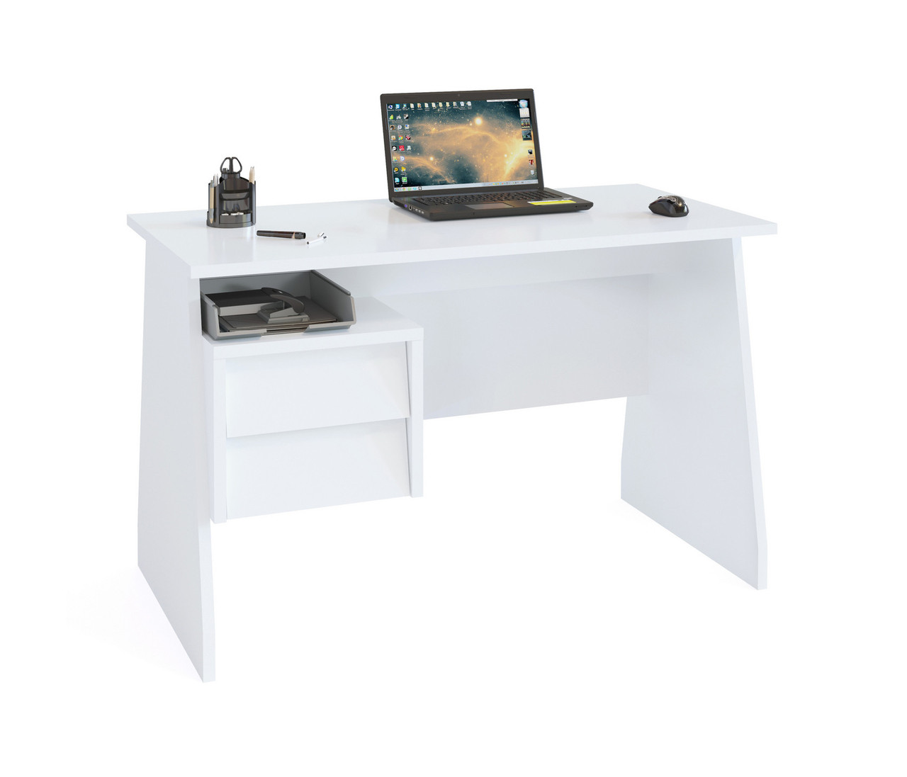 Письменный стол КСТ-115 (Белый) Сокол