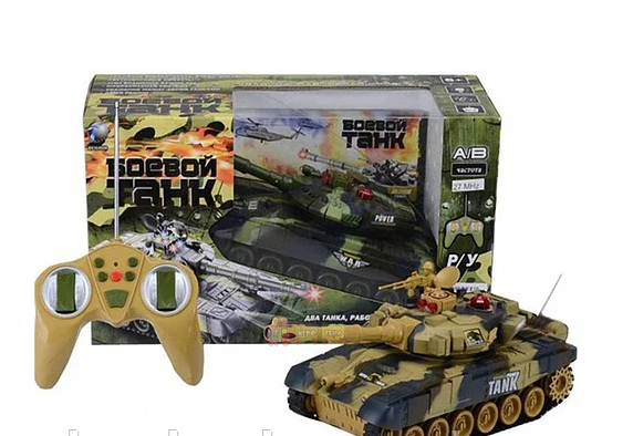 Детский радиоуправляемый танк арт. 9993 игрушка, на р\у (радиоупралении) игрушечный танковый бой - фото 3 - id-p164507146