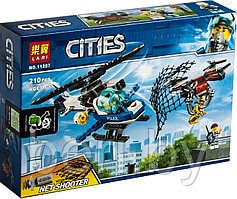 02126/11207 Конструктор Lepin Cities "Воздушная полиция. Погоня дронов", 215 деталей, аналог Lego City 60207