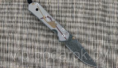 Нож Lg. Sebenza 21 Unique Graphics D. Thomas Stainless Raindrop Damascus - фото 1 - id-p164515447