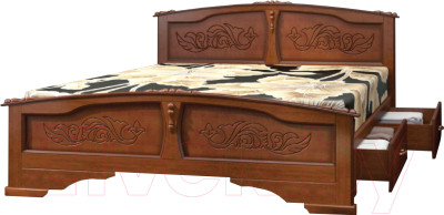Полуторная кровать Bravo Мебель Елена 120x200 с ящиками