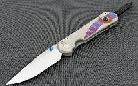 Нож Large Sebenza 21 Unique Graphics Ametyst Cabochon