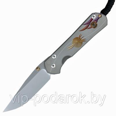 Нож Large Sebenza 21 Unique Graphics Citrine Cabochon