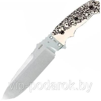 Нож для выживания с фиксированным клинком Hogue/Elishewitz EX-F01 Custom Skulls & Bones 13.97 см HG/35179TFSR - фото 1 - id-p164516996