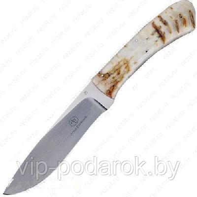 Туристический охотничий нож с фиксированным клинком 12.5 см AB/Buffalo R SHEEP HORN