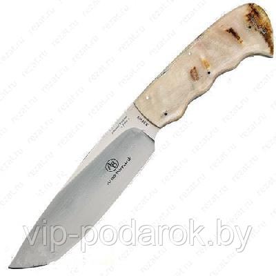 Туристический охотничий нож с фиксированным клинком 12.8 см AB/Hippo R SHEEP HORN LIM - фото 1 - id-p164517139