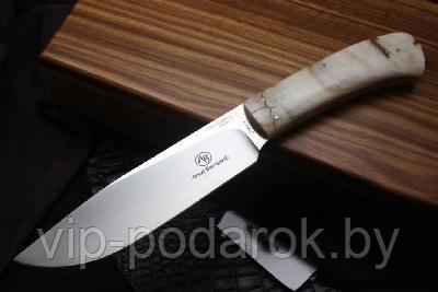 Туристический охотничий нож с фиксированным клинком 14 см AB/Elephant SHEEP HORN LI