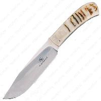 Туристический охотничий нож с фиксированным клинком 14 см AB/Elephant SHEEP HORN