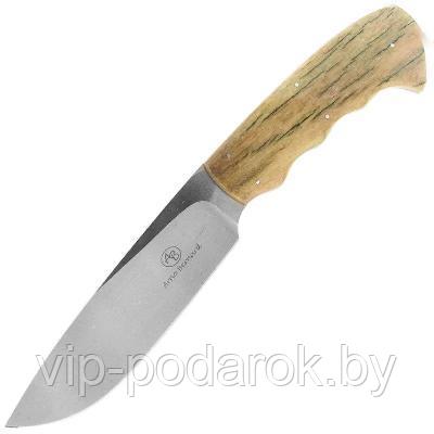 Туристический охотничий нож с фиксированным клинком 12.8 см AB/Hippo R GIRAFFE BONE - фото 1 - id-p164517150