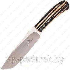 Туристический охотничий нож с фиксированным клинком 14 см AB/Elephant SAMBAR STAG