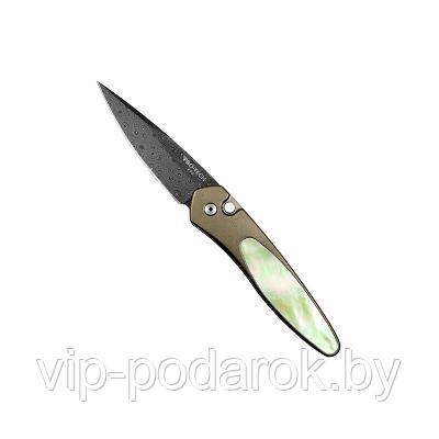 Нож складной Pro-Tech Newport Custom Titanium MOP - фото 1 - id-p164517207