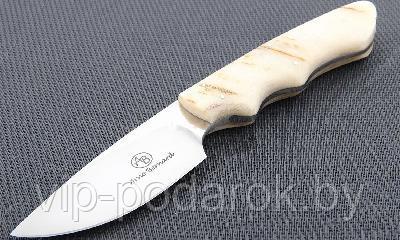 Туристический охотничий нож с фиксированным клинком Arno Bernard Great White 9.1 см AB/Great White SHEEP HORN - фото 1 - id-p164517273