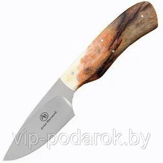 Туристический охотничий нож с фиксированным клинком Arno Bernard Bokmakiri 5.4 см AB/Bokmakiri GIRAFFE BONE - фото 1 - id-p164517368