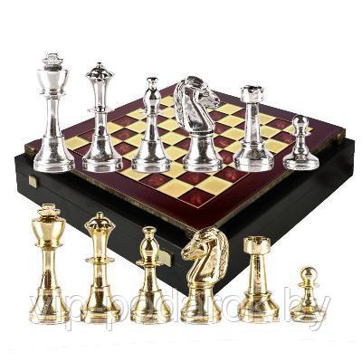 Шахматный набор Стаунтон, турнирные MP-S-34-36-RED