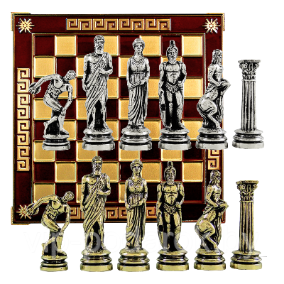 Шахматы сувенирные "Дискобол" MN-521-RD-GS