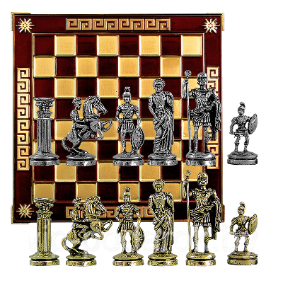 Шахматы сувенирные "Древний Рим" MN-514-RD-GS - фото 1 - id-p164517445