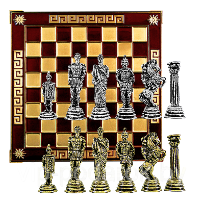 Шахматы сувенирные "Древний Рим" MN-302-RD-GS - фото 1 - id-p164517448