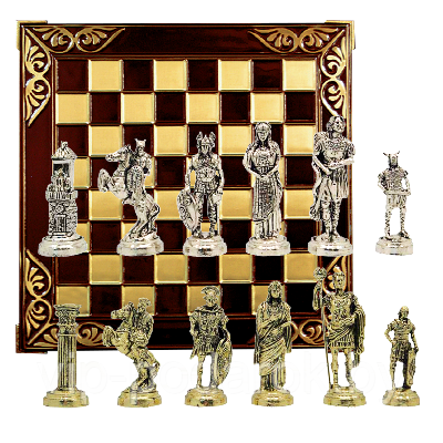 Шахматы подарочные "Римляне VS Галлы" MN-513-RD-GS - фото 1 - id-p164517465
