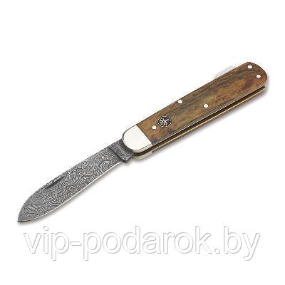 Нож Boker Hunters Mono Damascus Curly Birch Brown 117030DAM