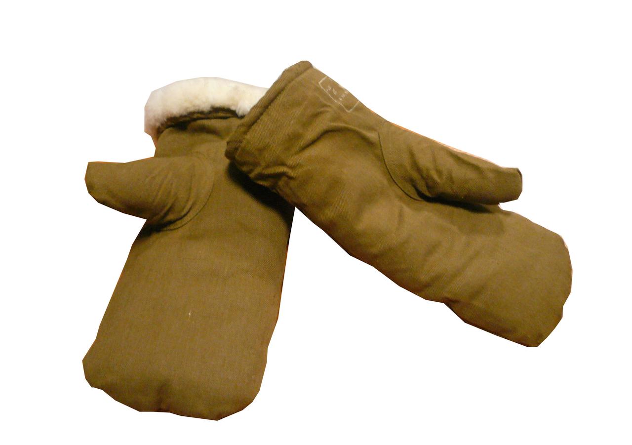 Армейские рукавицы (натуральная овчина). Цвет песок. - фото 1 - id-p164525406