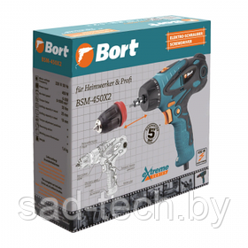 Шуруповерт сетевой Bort BSM-450X2