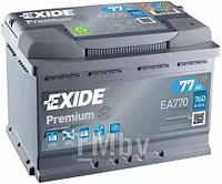 Аккумулятор Premium 77Ah 760A (R +) 278x175x190 mm EXIDE EA770