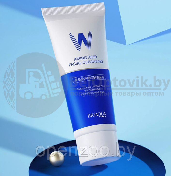 Очищающая пенка для лица с аминокислотами BIOAQUA Amino Acid Facial Cleansing 60 g - фото 6 - id-p164528448