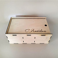 Подарочная деревянная коробка "С любовью" (330*220*160 мм) №4
