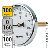 Watts F+R801(T) 100/100, 1/2" термометр аксиальный