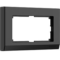 Werkel WL04-Frame-01-DBL-black Рамка для двойной розетки (черный)