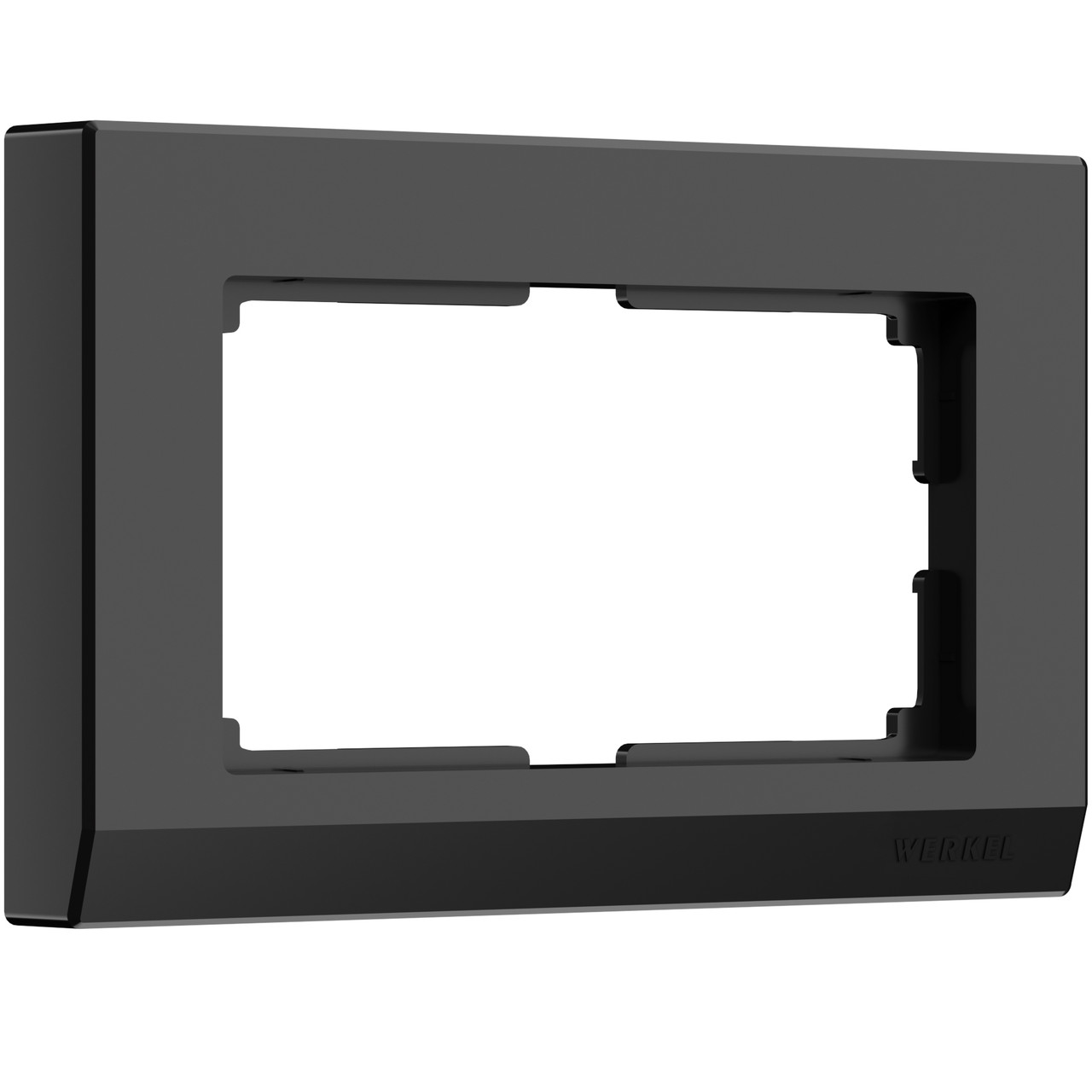 Werkel WL04-Frame-01-DBL-black Рамка для двойной розетки (черный) - фото 1 - id-p146003829