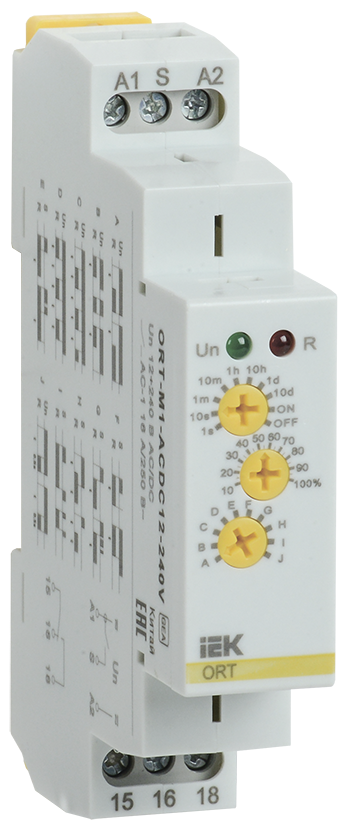 Реле времени ORT многофункциональное 1 конт. 12-240 В AC/DC / ORT-M1-ACDC12-240V