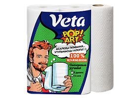 Полотенца бумажные Veta POP ART (2 рул/уп)