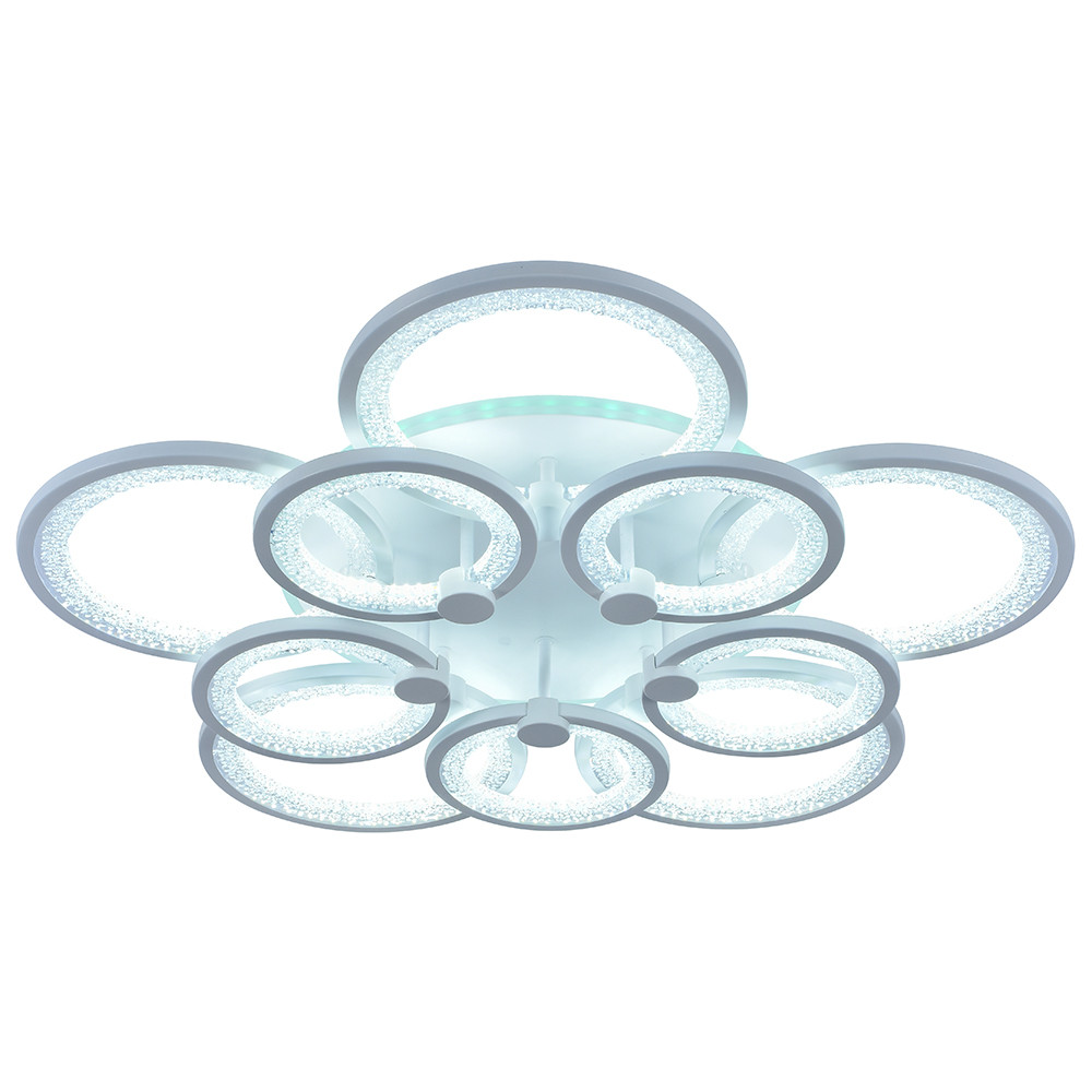 Светодиодная люстра 8002/5+5 WHT 240W+11W RGB