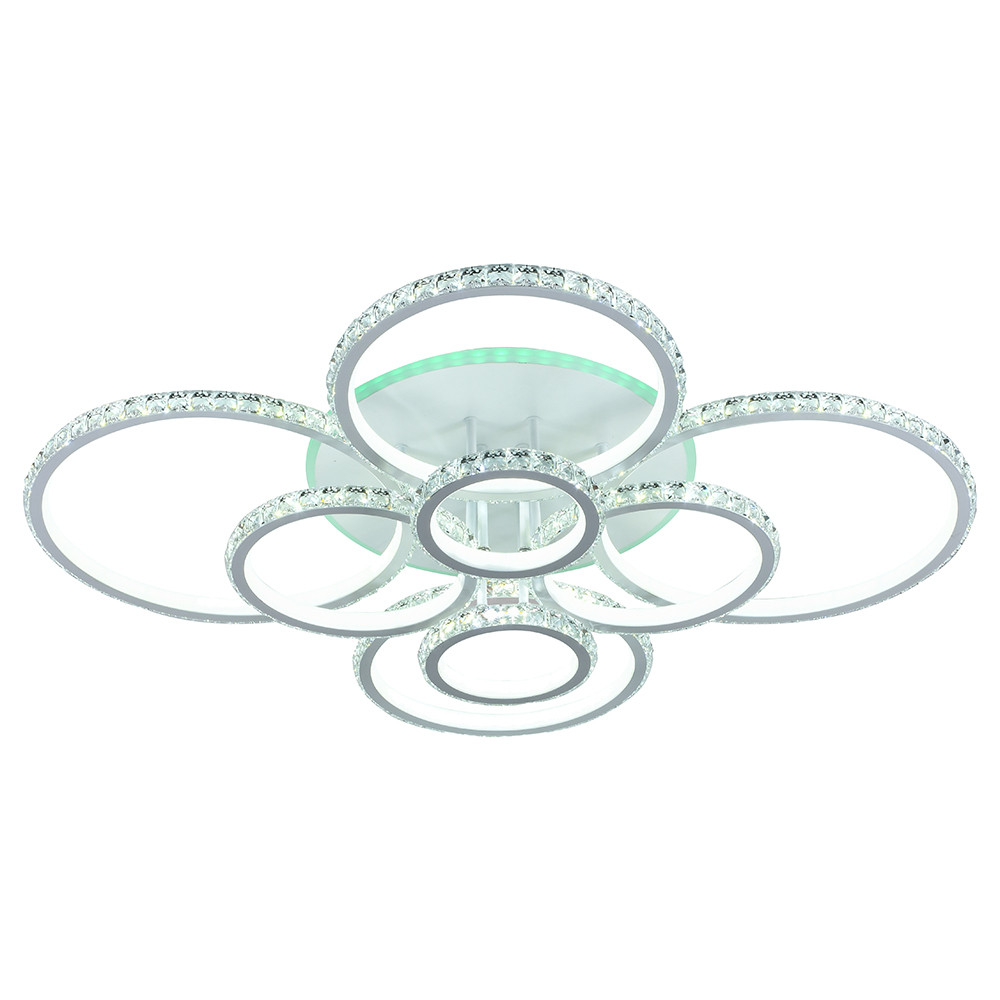 Светодиодная люстра 8052/8 WHT 480W+11W RGB