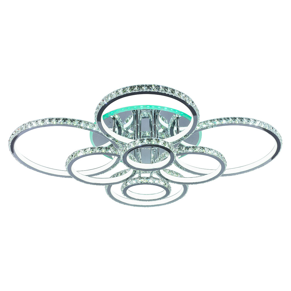 Светодиодная люстра 8052/8 CHR 480W+11W RGB