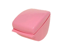 Держатель для туалетной бумаги "Волна" розовый