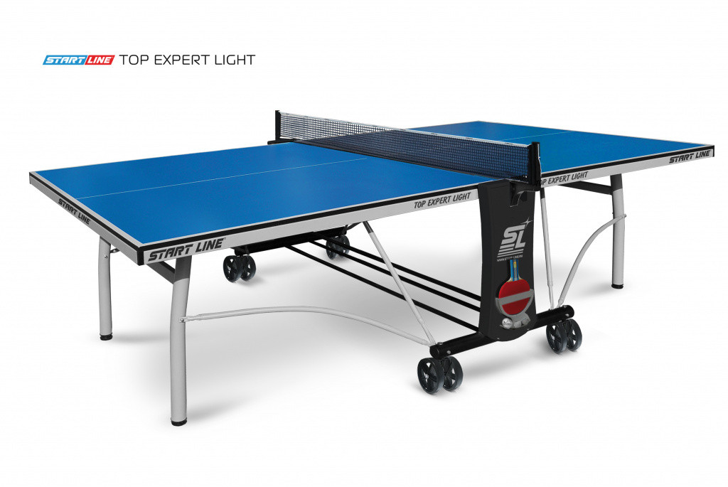Теннисный стол Top Expert Light blue-  облегченная модель  топового теннисного стола для помещений. Уникальный