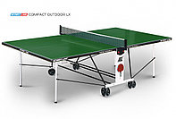 Теннисный стол Compact Outdoor LX green - любительский всепогодный стол для использования на открытых, фото 1