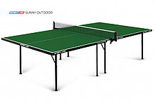 Теннисный стол Sunny Outdoor green- очень компактная модель всепогодного теннисного стола