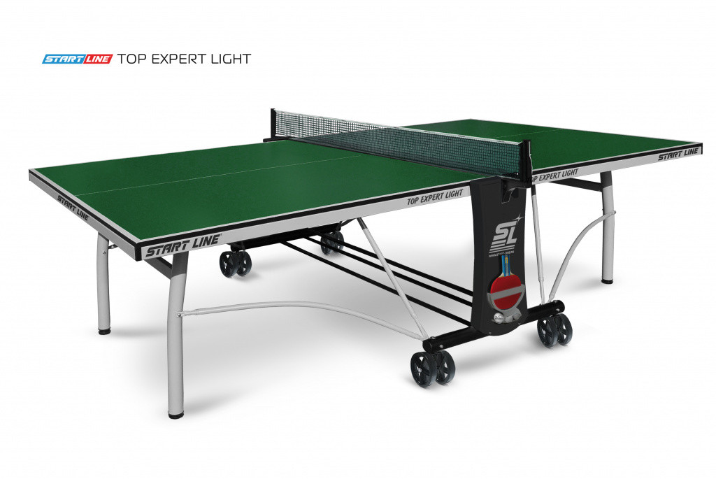 Теннисный стол Top Expert Light green-  облегченная модель  топового теннисного стола для помещений.
