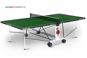 Теннисный стол Compact LX green - усовершенствованная модель стола для использования в помещениях