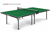 Теннисный стол Sunny Light Outdoor green - облегченная модель всепогодного теннисного стола, экономичный, фото 1